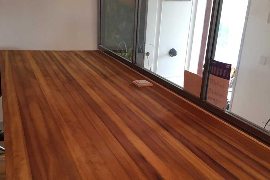 Iroko acabado aceite