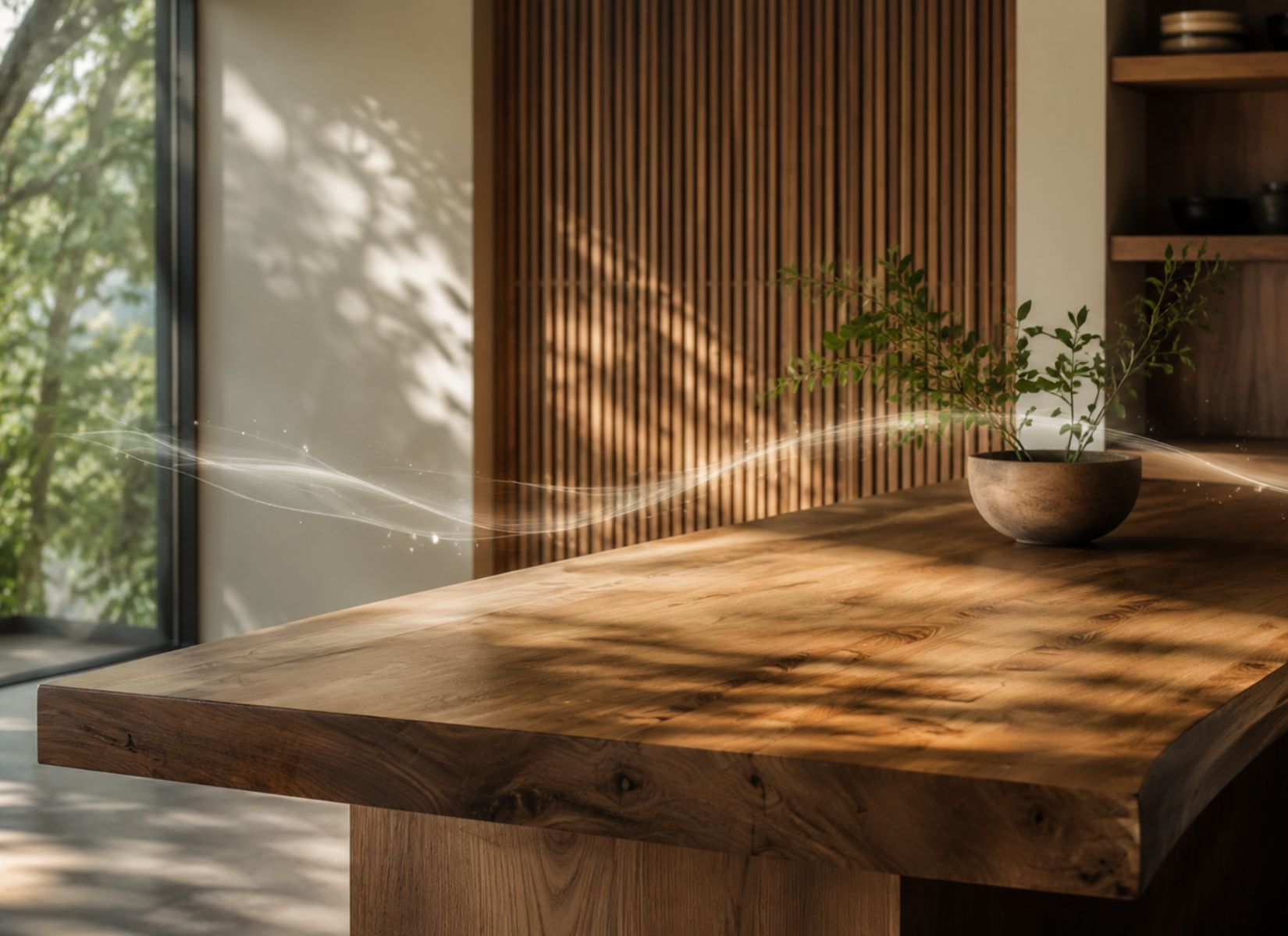 Madera maciza y CO₂
